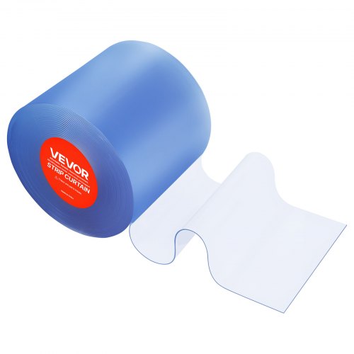 PVC-stripgardin, 30,8x0,305 m, Klar, Plastdørstrimmelrulle