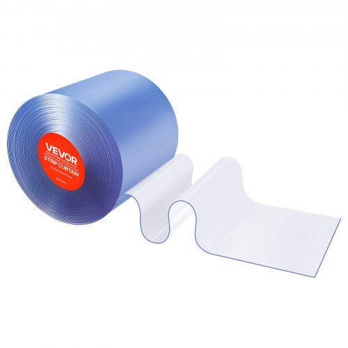 PVC-stripgardin, 30,8x0,305 m, Klar, Plastdørstrimmelrulle