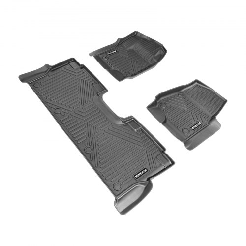 Bilmattor, Passar Ford F250 F350 F450 F550 2017-2025, Svart, TPE