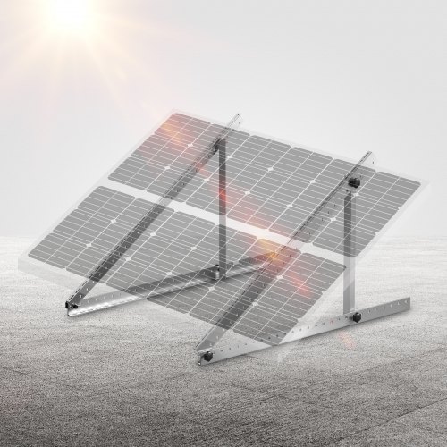 Solpanel monteringsbeslag, 127x127x57,5 cm, justerbar, aluminium