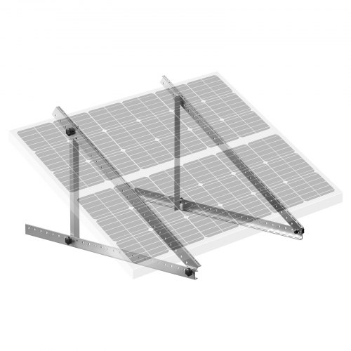 Solpanel monteringsbeslag, 127x127x57,5 cm, justerbar, aluminium