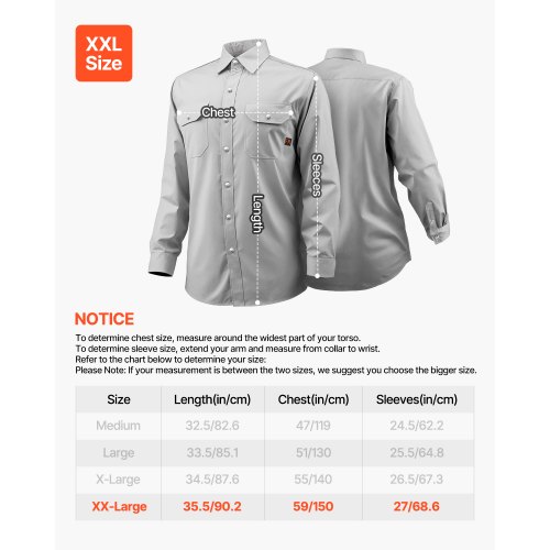 Svejsjakke, XXL, 90,2x149,9x68,6 cm, Grå, Flammehæmmende bomuld