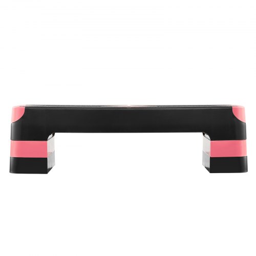 Aerobisk steppbräda 71x26,7 cm röd, justerbar för träning