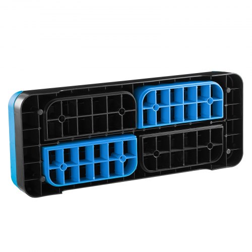 Aerobic Step Platform, 71x26,7 cm, Blå, Justerbar Fitness