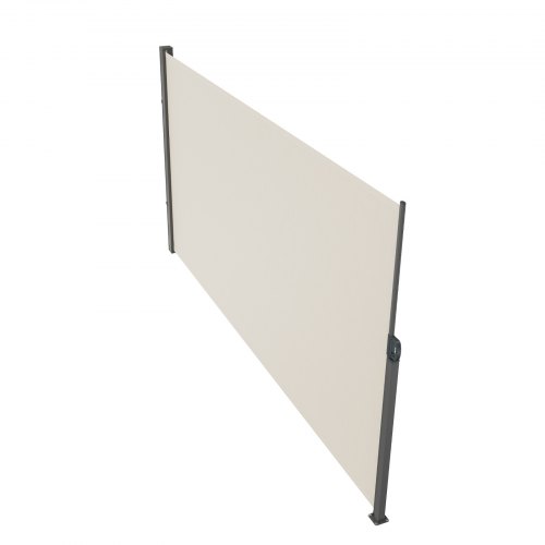 Sivulle vedettävä markiisi, 160x300 cm, beige, polyesteri, vedenpitävä ulkokäytön näkösuoja