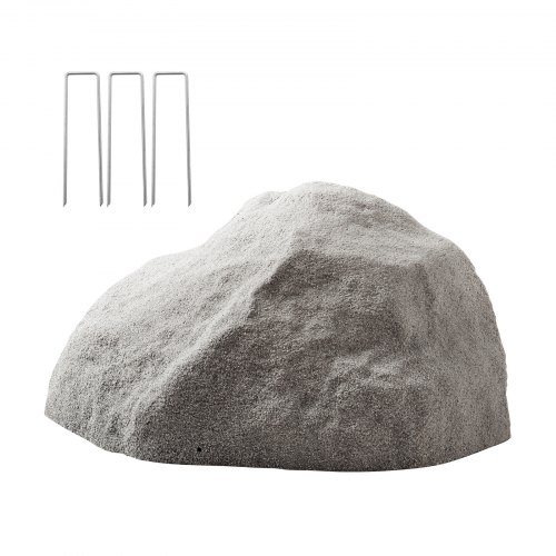 Kunstig stenafdækning, 68x54x36 cm, mørkegrå, haveanlæg