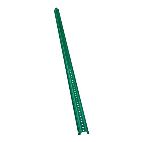 Opastepylväs, 8 ft U-kanava teräs, 244x8x3,5 cm, vihreä, raskas teräs