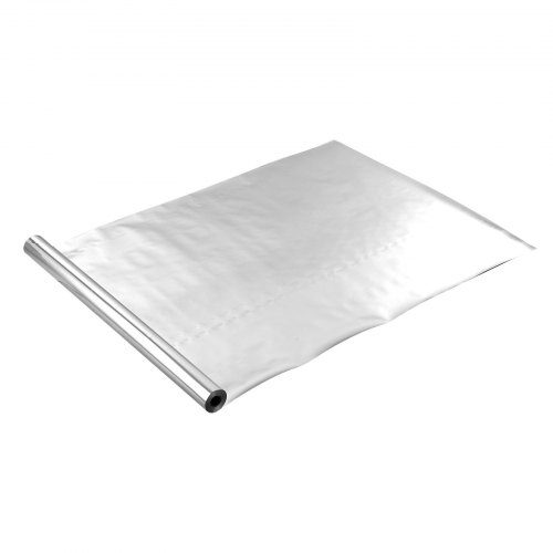 Reflekterende isoleringsrulle, 38,1x1,22 m, sølv, aluminiumsfolie termisk isolering