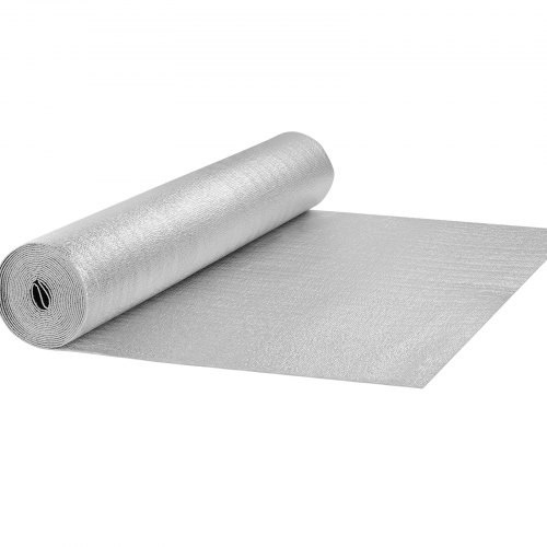 Termisk isoleringsrulle, 3,2 mm 122x762 cm, Sølv, Aluminiumfolie