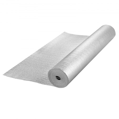 Termisk isoleringsrulle, 3,2 mm 122x762 cm, Sølv, Aluminiumfolie