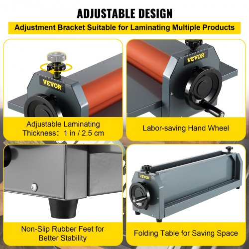 Laminator, Manuel koldrullelaminator, 119x42x26 cm