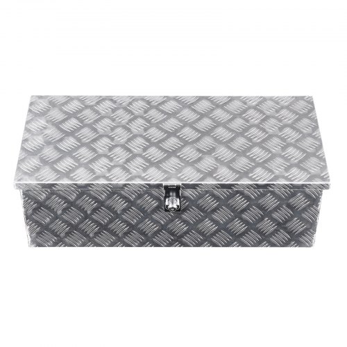 Værktøjskasse til lad, 76,2x33x24,4 cm, Sølv, Aluminium Opbevaring