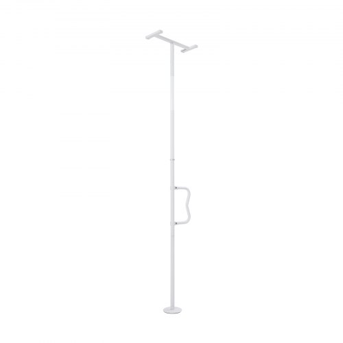 Transferstang, gulv-til-loft gribestang 550x215x3050 mm, hvid, metal