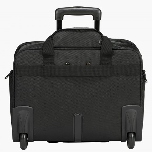 Rullende computertaske, 43,9 cm, sort, oxfordstof