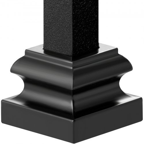 Baluster Sko, 34,5x34,5x26,5 mm, Sort, Aluminiumlegering