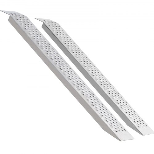 Læssestyrampe sæt, 1200x215x42 mm, aluminium, skridsikker, bærbar opbevaring
