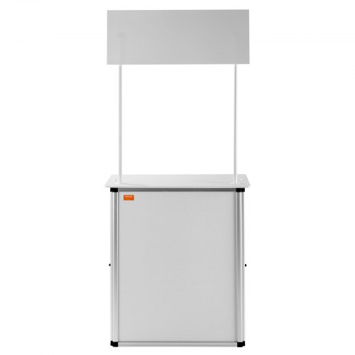 Messedisk, 78,5x38x181,5 cm, Hvid, Sammenklappelig Opbevaring