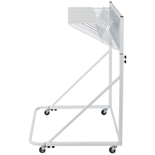 Blueprint opbevaringsreol, justerbar højde og bredde, 1120x670x1560 mm, hvid, metal