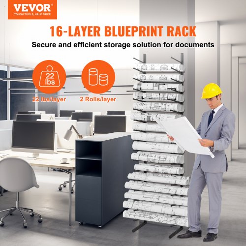 Blueprint opbevaringsreol, 54x28,5x212,5 cm, sort, metal