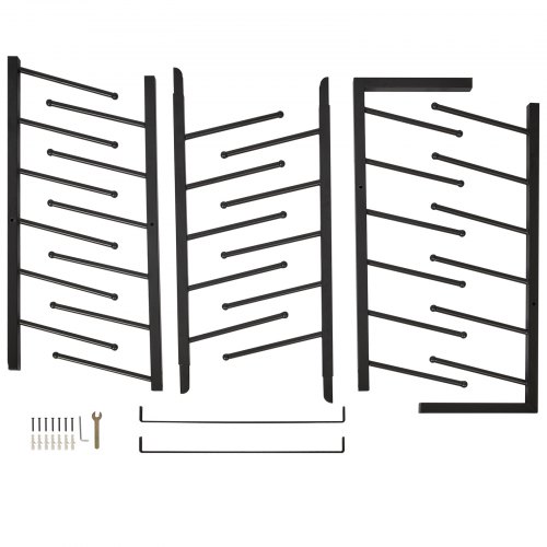 Blueprint opbevaringsreol, 54x28,5x212,5 cm, sort, metal