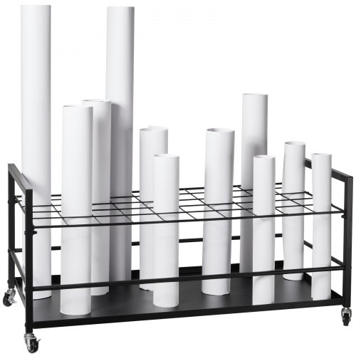 Ritningsförvaringsställ, 990x480x455 mm, Svart, Metallförvaring