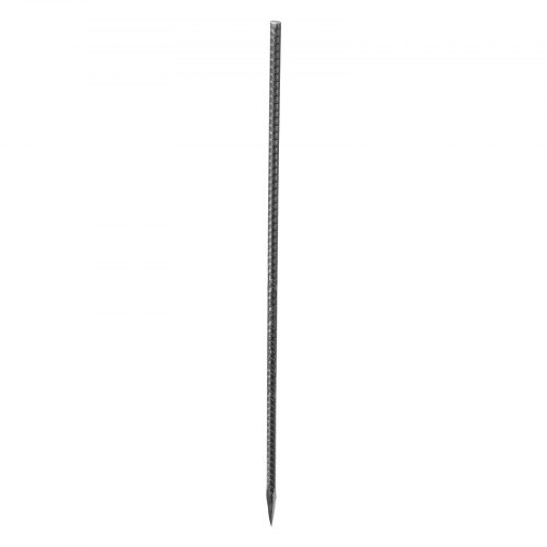 Raudoitustangot, 61x1,2x1,2 cm, Musta, Galvanoitu teräs