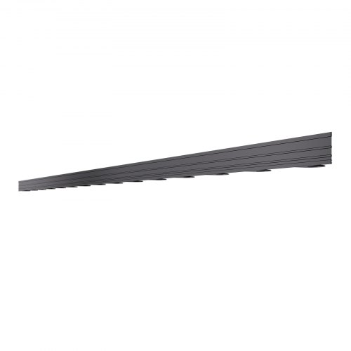 Kantafgrænsning, 152,4x4,3x0,16 cm, Sort, Aluminiumlegering
