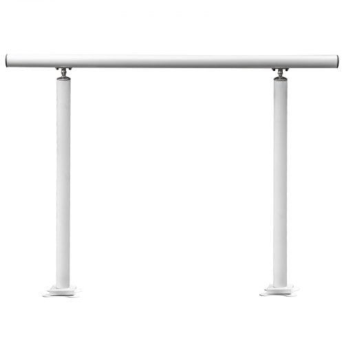 Handledare, Utomhusräcke för trappa, 121x91 cm, Vit, Aluminium