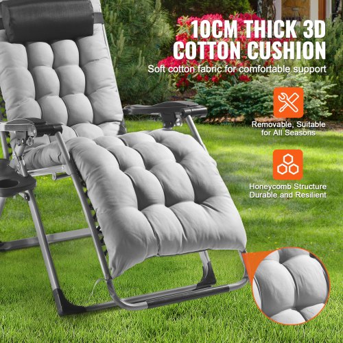 Recliner Fåtölj, 159x64.5x79.5 cm, Grå, Justerbar