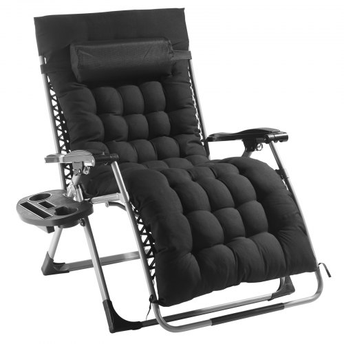 Zero Gravity-stol, 159x82,5x79,5 cm, Svart, Justerbar vilstol