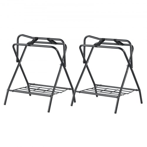 Sadelholder, 71.1x48.3x95.3 cm, Sort, Stål, Sammenklappelig Opbevaring