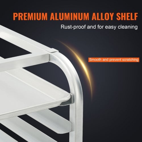 Bagerireol, 20-niveau aluminiums bakkeholder, 66x51.8x177.8 cm, Opbevaring