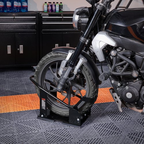 Motorcykelhjulholder, 61x24,7x32,7 cm, Justerbar, Stål