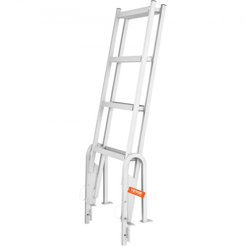 Bådbro Stige, Flip-Up 4 Trin, 45.5x63.5x166.5 cm, Aluminium