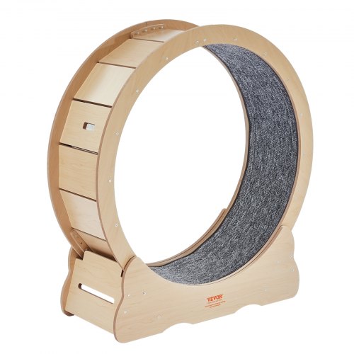 Katte motionshjul, 91x31,8x97 cm, Træ, Indendørs katte fitnessudstyr