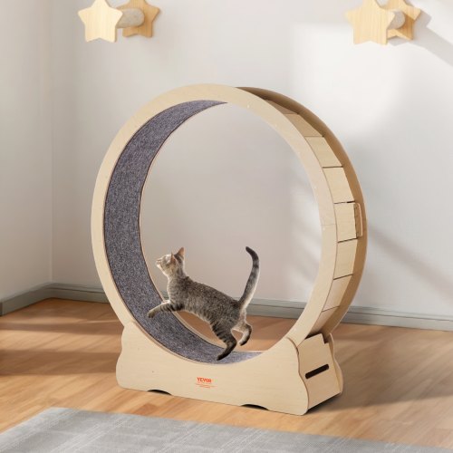 Katte motionshjul, 132x33,8x141,5 cm, Træ