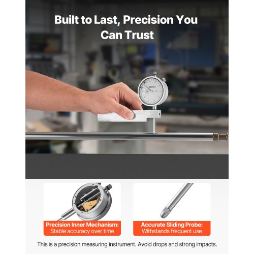 Dial Test Indicator, 275x150x36 mm, Metalbund, Præcisionstest