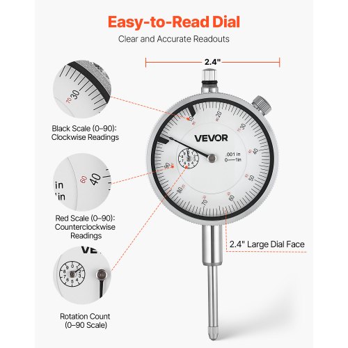 Dial Test Indicator, 275x150x36 mm, Metalbund, Præcisionstest