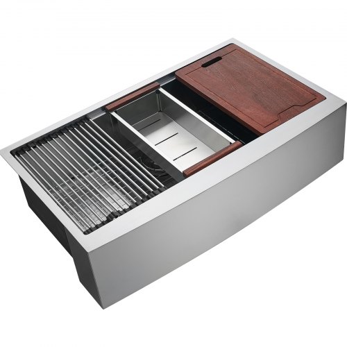 Køkkenvask, 33x22x9 cm, Rustfrit stål