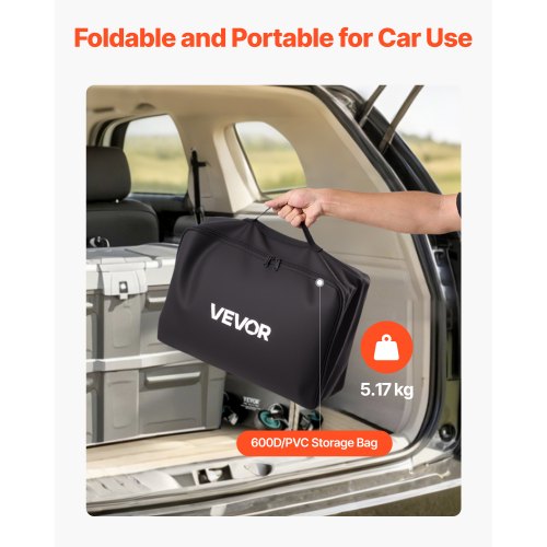 Hitch Cargo Carrier Taske, 153x61x91,3 cm, Sort, Vandtæt PVC