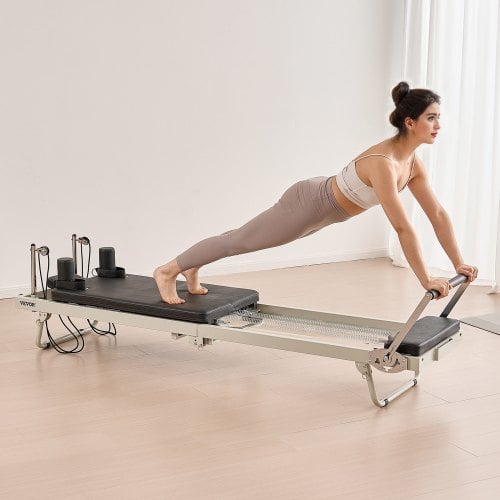 Pilates Reformer, 252x62x77 cm, Fällbar