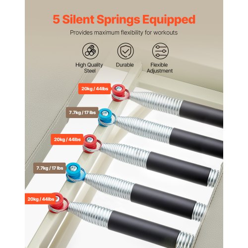 Pilates Reformer 208x56x72,5 cm Fällbar Träningsutrustning