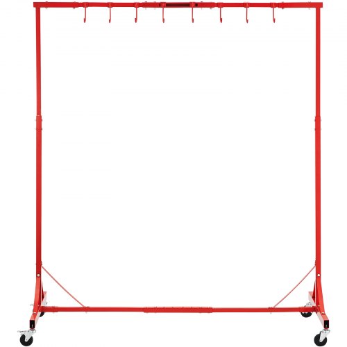 Malertørringsstativ, 148x70x153,5 cm, Rød, Stål