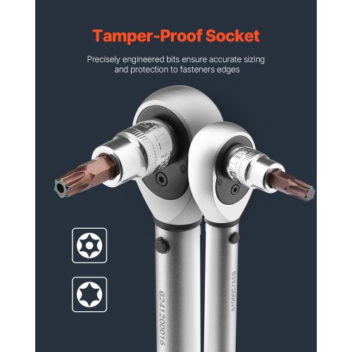 Torx bit-sættest, 34-dele, 338x195x53 mm, sort, legeret stål