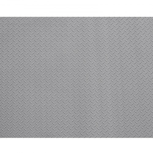 Garagegulvmåtte, 228x610 cm, sølvgrå, PVC