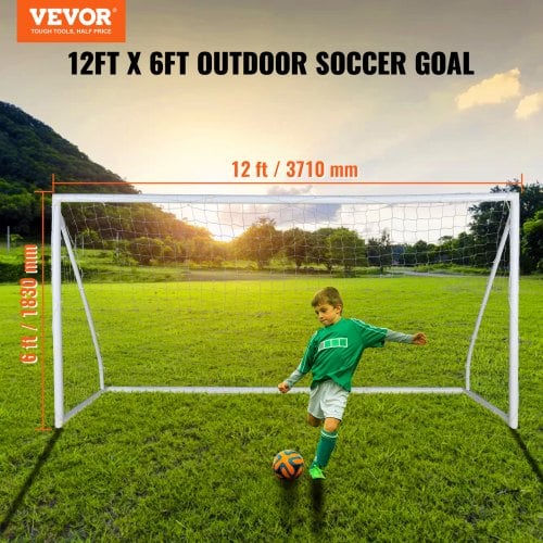 Fodboldmål, 366x183 cm, Bærbar, All-weather, Træningsudstyr