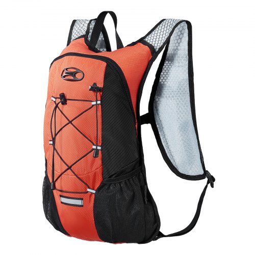 Hydreringsrygsæk, 2L TPU vandblære, 46x32x12,5 cm, sort, vandtæt polyester