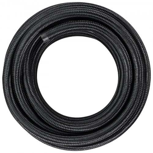 Polttoaineletkusarja, 20 ft, 1.1x609.6 cm, musta, nailon-ruostumaton teräspunos
