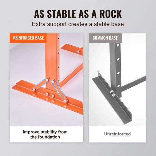 Hydraulisk værkstedspræser, 12 ton H-ramme, 56x51x133,3 cm, orange, justerbart stål
