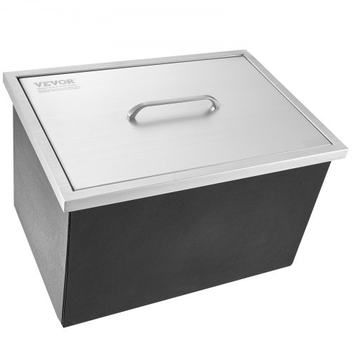 Iskiste, 51x36x30,5 cm, rustfrit stål, udendørs køkkenopbevaring